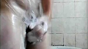 Pablo takes advantage of the shower for a good handjob session