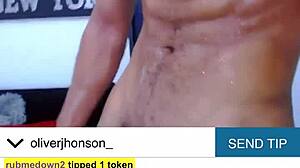 Passionate Gay Model Shows Off His Cock With Intense Desire