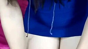 She rode her professor's cock in miniskirt during home classes, creampie filling her cute latina pussy.