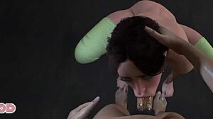 husband watches wife on the street ending in facial