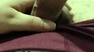Intense Solo Masturbation with Hand on Cock