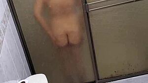 hidden camera catches me masturbating in the bathroom vertical video