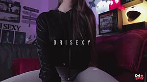 Sexy Teen Guides Jerk With Dildo