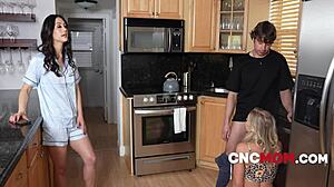 Stepaunt introduces taboo free use to Isabel and Krissy