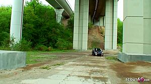 cute teen 18+ hooker bareback car action