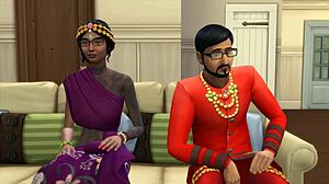 Husband shares his Indian wife with American friend for first time.