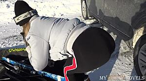 hubby and wife lure ski instructor into wild threesome with anal and cumshots