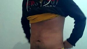 masturbating nude in the public bathroom at work!