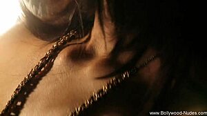 Intense dancing showcases erotic love of india with nude brunette teasing oriental style.