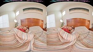 Vrallure Features Petite Blonde Kyler Rider Using Toys For Masturbation In Fishnets Voyeur Scene