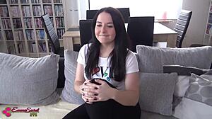 Emma's first anal adventure unfolded with raw intensity. Her tight ass took every hardcore thrust.