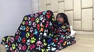 Stepsister Caught Masturbating! I Give Her Real Cock!