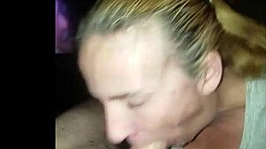 Suck that cum-filled cock deep, you mature blonde slut!