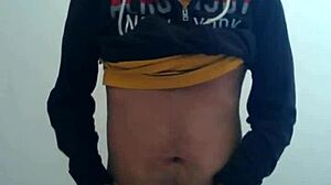 masturbating nude in the public bathroom at work!