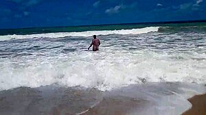 yuri gaucho explores tambaba beach with horses and friends