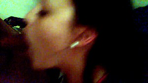 Latina amateur wife performs intense superhead deepthroat blowjob ending with facial cumshot