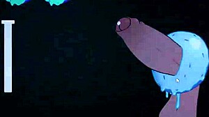 Titjob spaventoso con furry nel gioco hentai