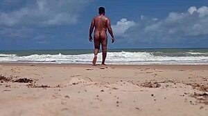 yuri gaucho explores tambaba beach with horses and friends