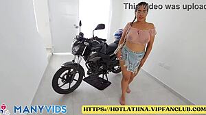 A motorcyclist forces me into unprotected sex in Medellín, Colombia with Lauren Latina