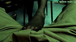 Eva, sexy boss, gets fucked by subordinate with butt plug, blowjob, footjob.