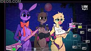 Spooky furry titjob in hentai game