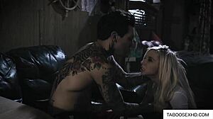 Blonde Stepsister's Rough Encounter