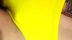 Tattooed girl squirts during masturbation