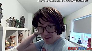 a yorkshire nerd watches a big busty british woman for the first time, her huge tits on display in high definition.