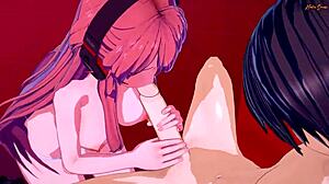 Chelsea deep throats a cock and gets fucked - akama hentai