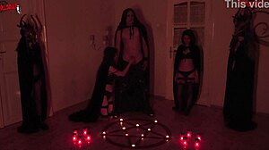 Strange Candle Lights Itself During Satanic Ritual Event!