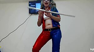 Harley Quinn fucks on Halloween night