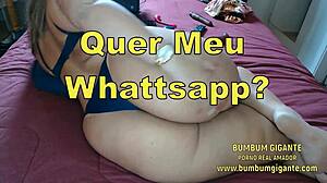 Slut Uses Gift to Tease Cuckold