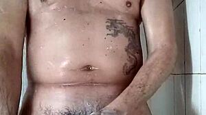 Watch this dirty shower wank job