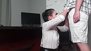 Painful anal pounding in office with brutal assfucking painal