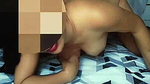 hot girl loves getting fucked on all fours, cum on ass