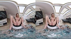 Virtual Taboo! Steaming Blonde Milf in POV Shaved Scene!