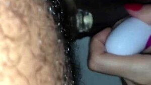 latina milf feels intense pleasure from double pussy penetration with dildo