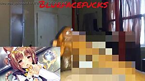 blurred faces on this big dick masturbation session