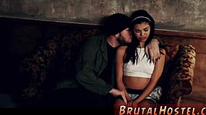 why does tiny latina gina in sexy underwear get fucked so hard?