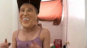 Redhead teen Candace Cage receives cum on face in amateur facial scene 😍