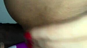 latina milf feels intense pleasure from double pussy penetration with dildo