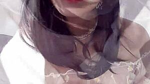 Cute CD Shemale Masturbates in Asian Crossdressing Fetish Scene