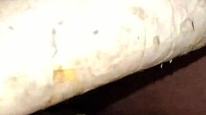 Indian Boy Pounds Hard Toys Intensely