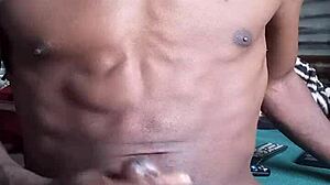 Amateur Master Submits to Big Black Cock Ejaculation Wetting