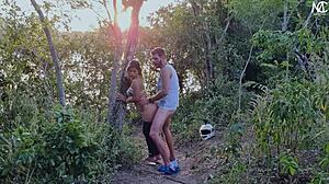 Homemade Sex With Pregnant Blonde In The Bush