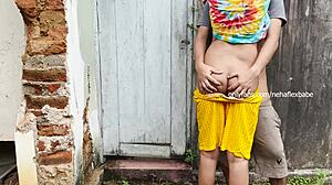 Real Indian Girl Enjoys Public Sex with College Friend