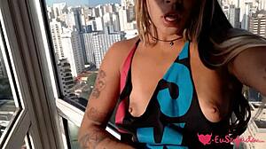 Brazilian Milf Lolah Vibe Fingers Pussy To Cum