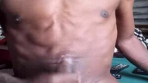 Amateur Master Submits to Big Black Cock Ejaculation Wetting