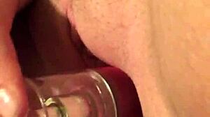 Chubby bunny masturbates in bisexual scene