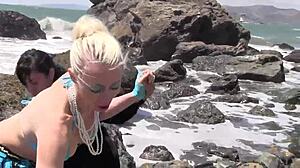 extreme and hot outdoor activities with blondes